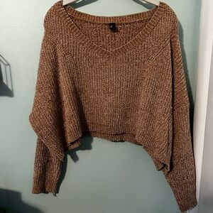Cozy Brown Knit Sweater